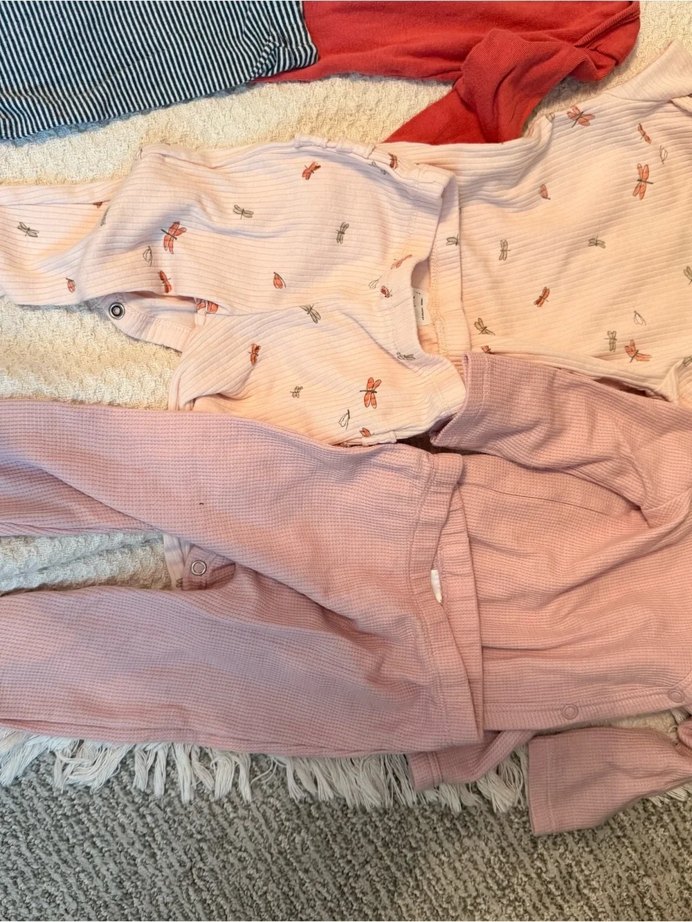 Carter’s Baby Girl Size 6 month bundle pjs onesies pants romper jacket posh haul